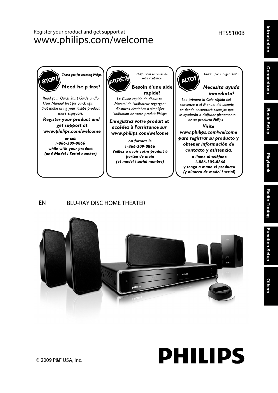 Philips HTS5100B-F7 User Manual | 56 pages