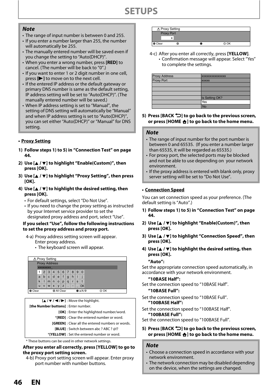 Setups | Philips HTS5100B-F7 User Manual | Page 46 / 56