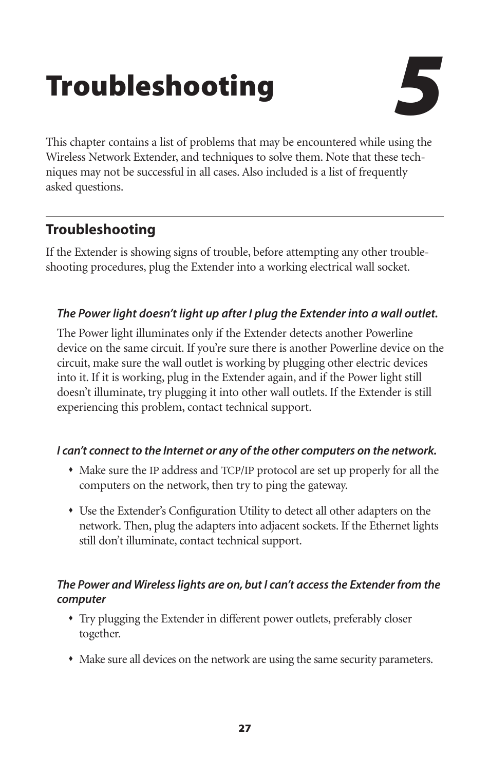 Troubleshooting | Actiontec electronic HPAP108T User Manual | Page 30 / 69