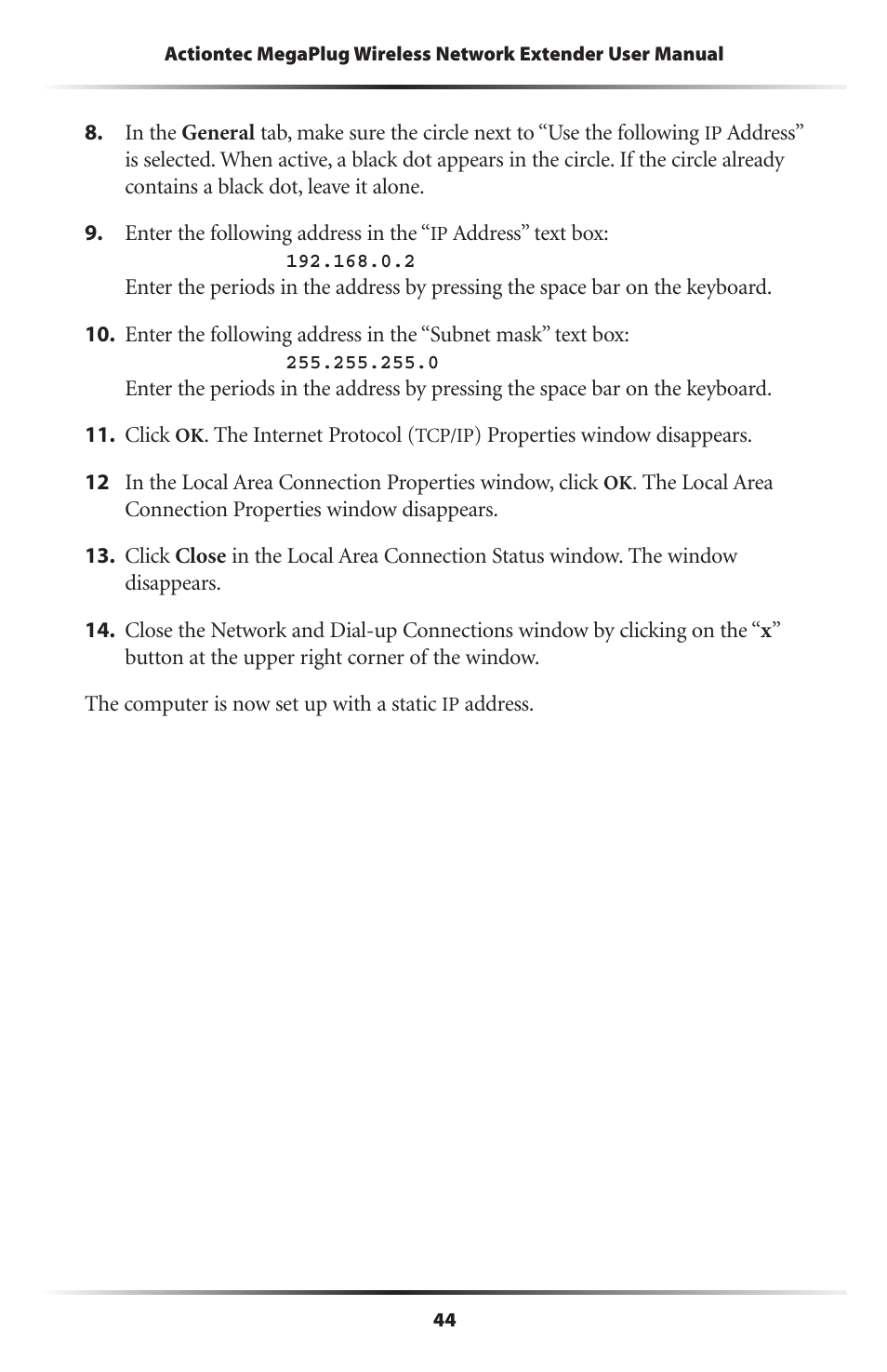 Actiontec electronic HPAP108T User Manual | Page 47 / 69