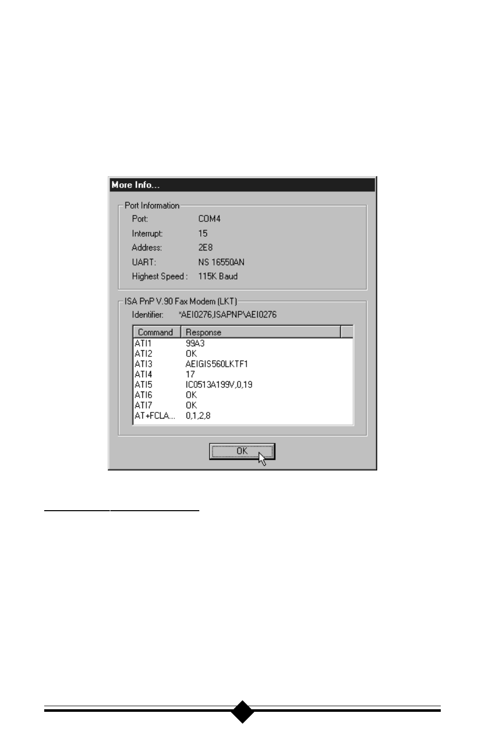 Configuring windows nt 4.0 | Actiontec electronic Plug n' Play Voice/Fax Modem V.90 ISA User Manual | Page 19 / 73