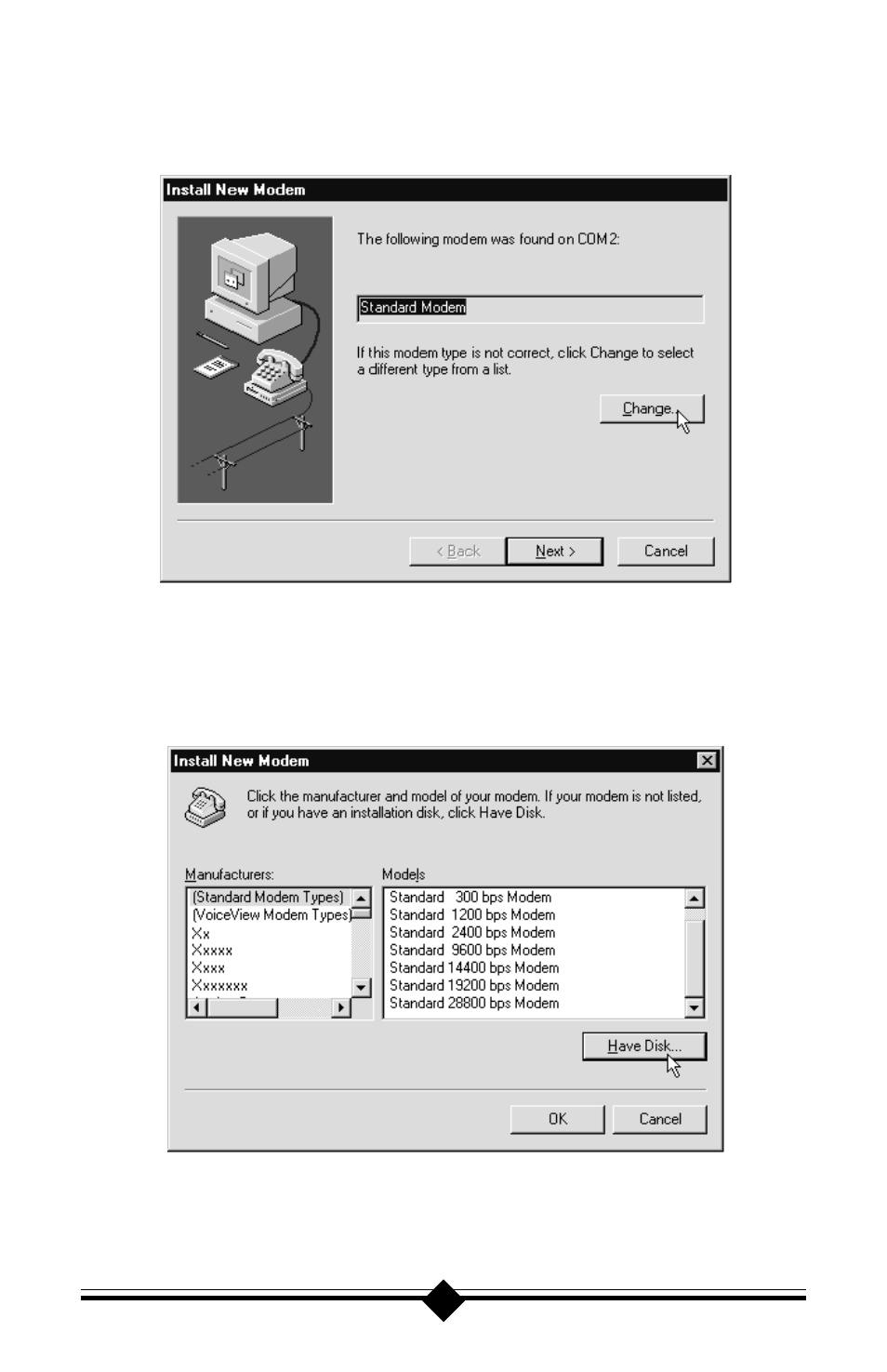 Actiontec electronic Plug n' Play Voice/Fax Modem V.90 ISA User Manual | Page 21 / 73