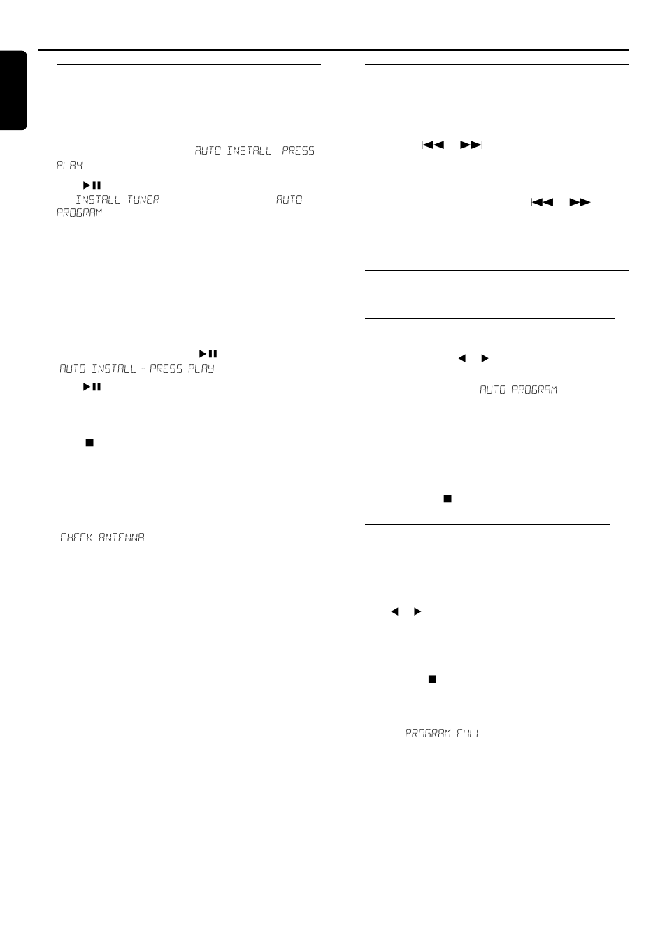 Radio reception, Plug and play, Tuning to radio stations | Presetting radio stations | Philips LX80003798 User Manual | Page 26 / 31