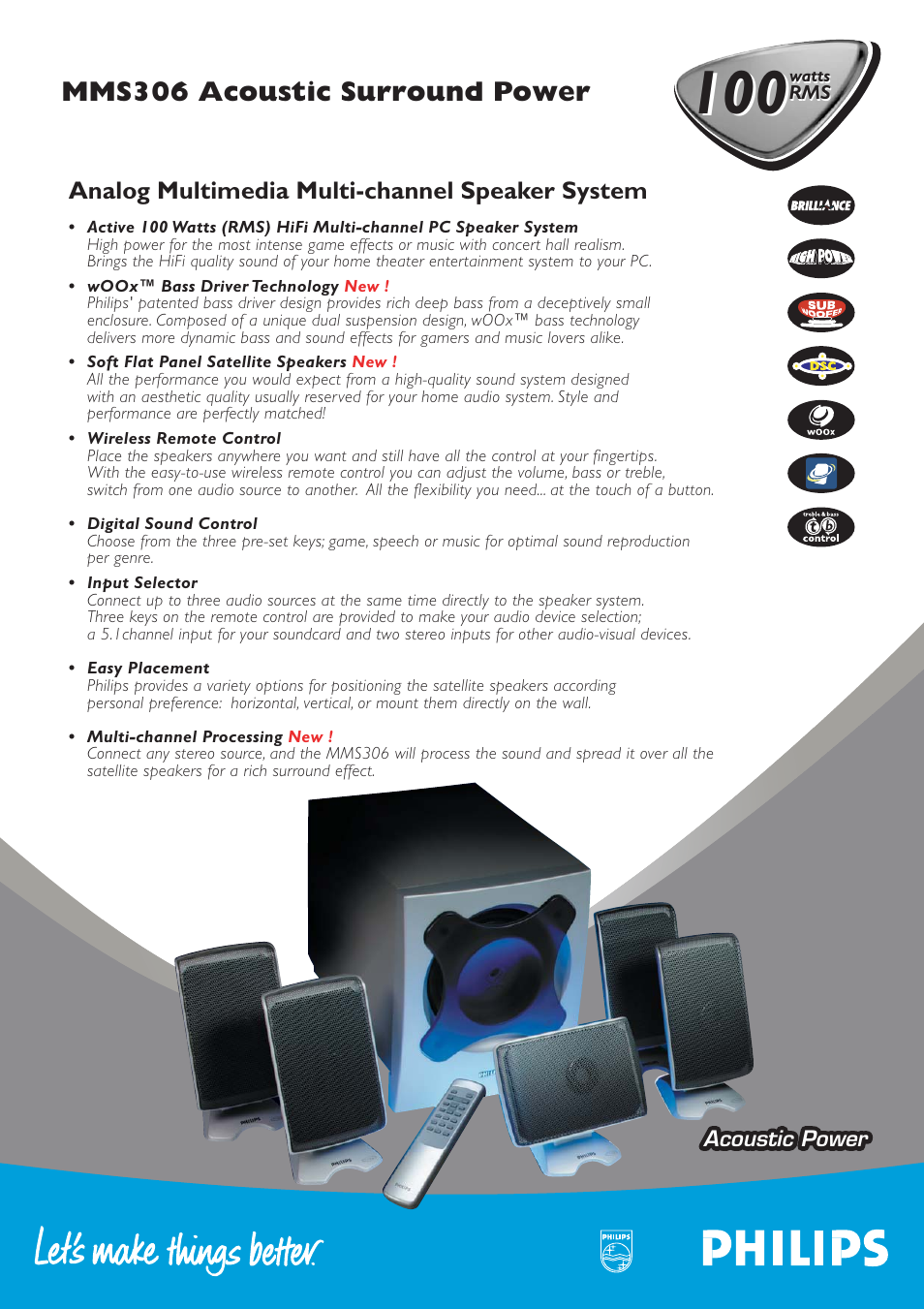 Philips MMS3061799 User Manual | 2 pages