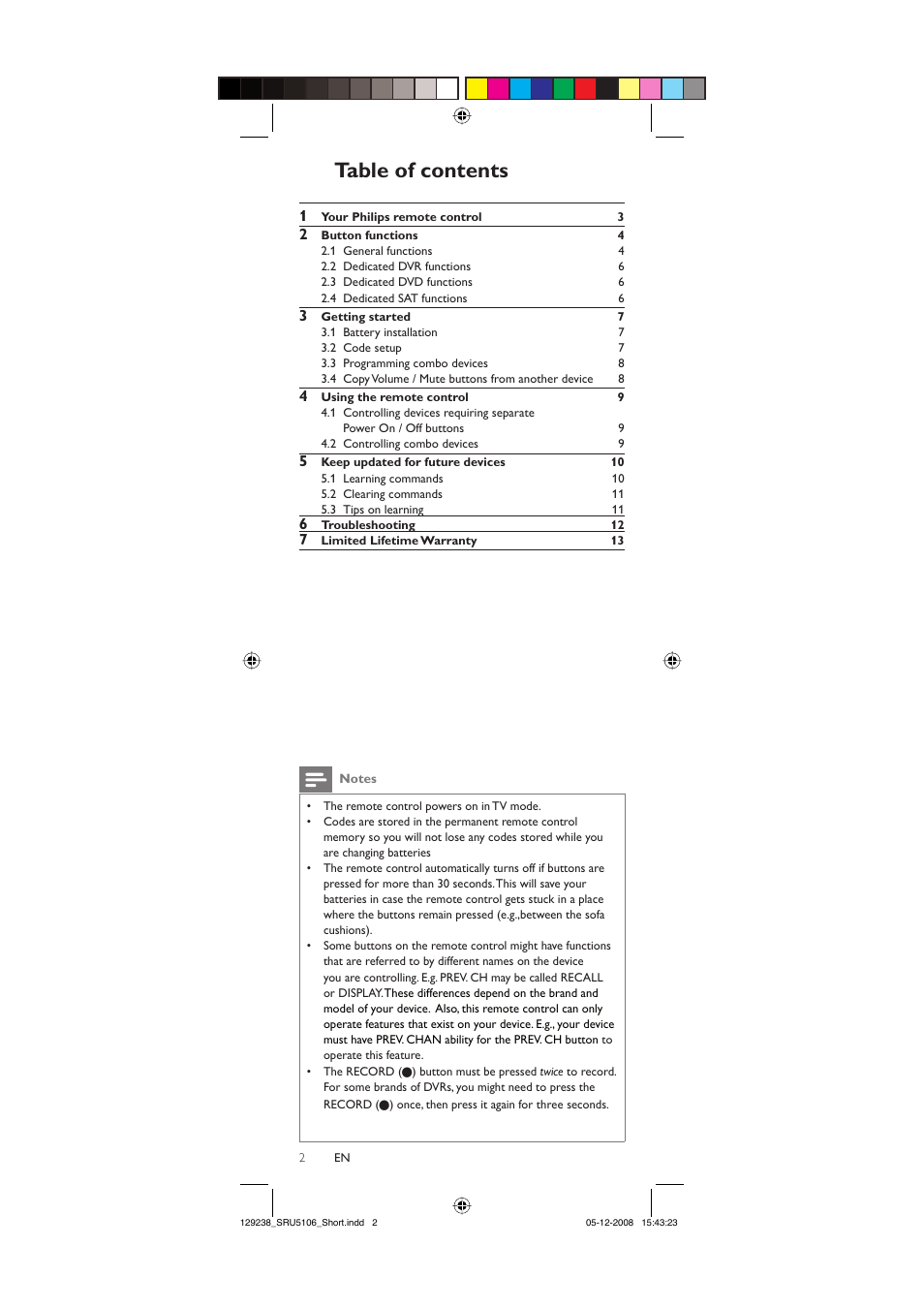 Philips SRU5106-27 User Manual | Page 2 / 40