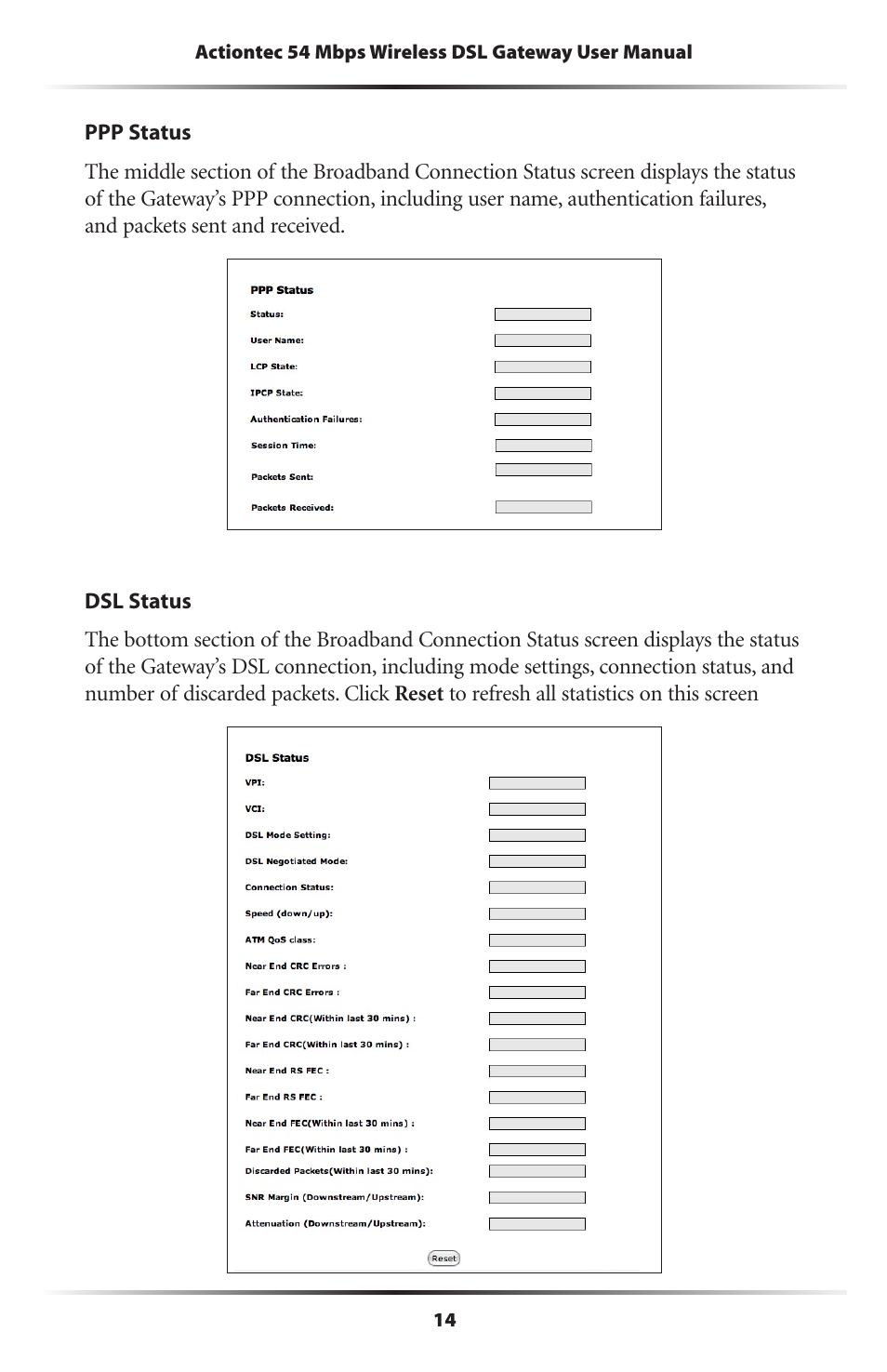 Actiontec electronic Actiontec Wireless DSL Gateway GT704WG User Manual | Page 19 / 123