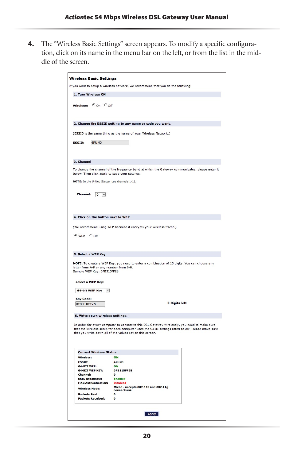 Actiontec electronic Actiontec Wireless DSL Gateway GT704WG User Manual | Page 25 / 123
