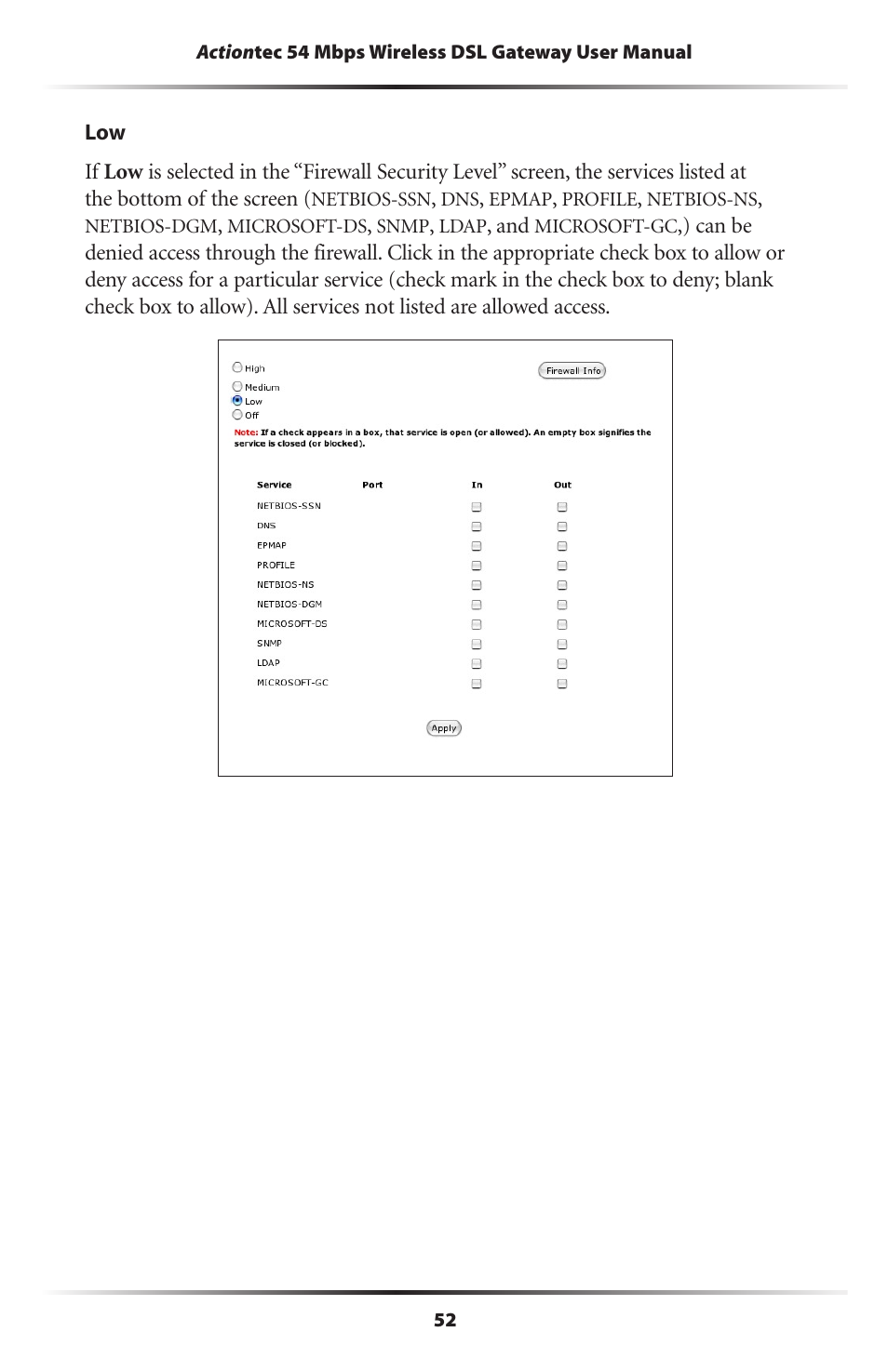Actiontec electronic Actiontec Wireless DSL Gateway GT704WG User Manual | Page 57 / 123