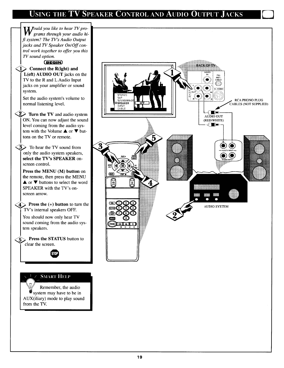 Tv s | Philips TS3654C User Manual | Page 19 / 36