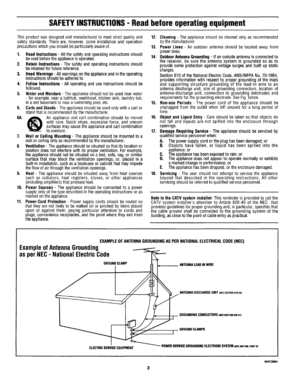 Philips TS3654C User Manual | Page 3 / 36