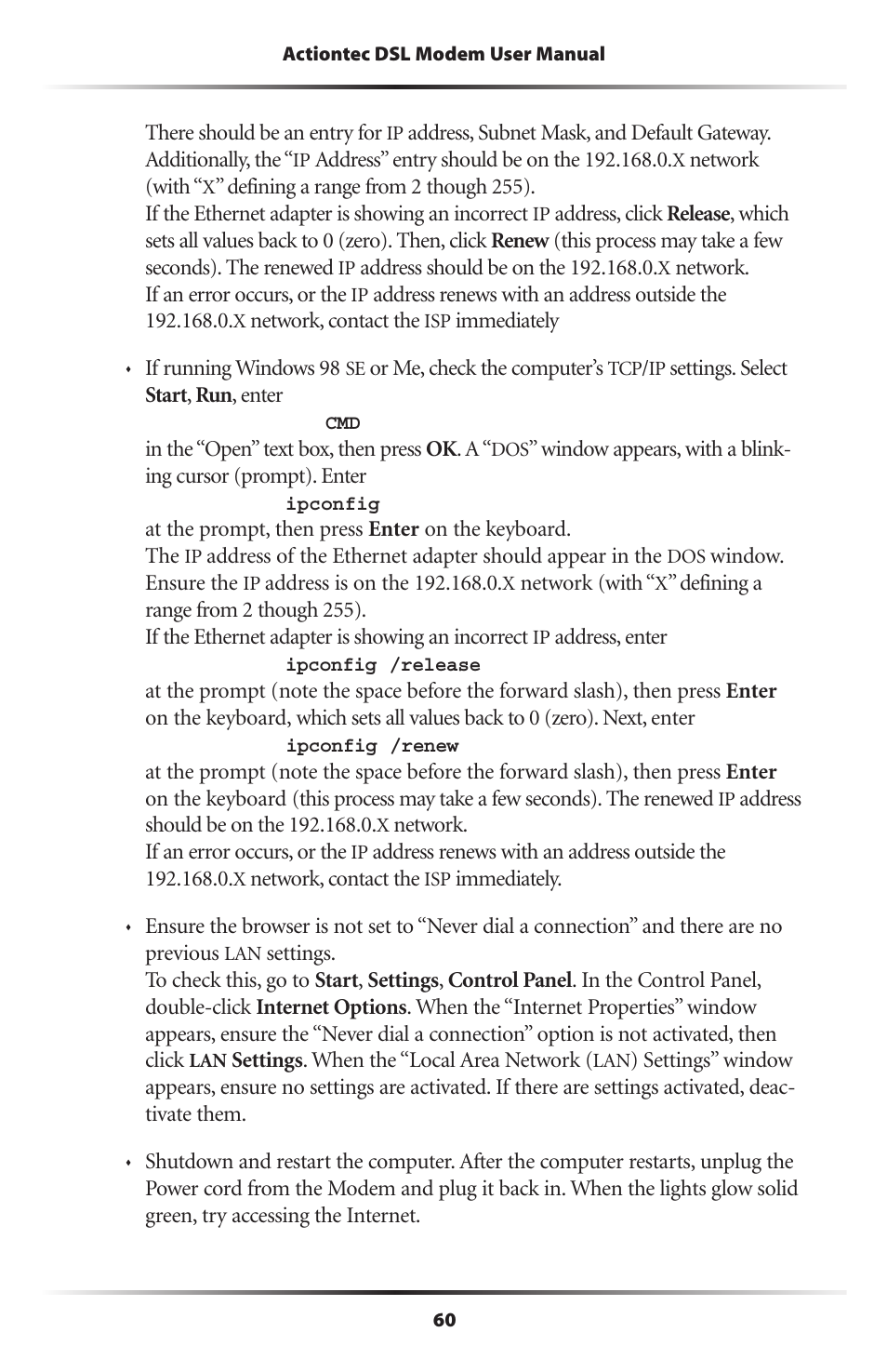 Actiontec electronic DSL Modem GT701WG-QW04 User Manual | Page 65 / 115