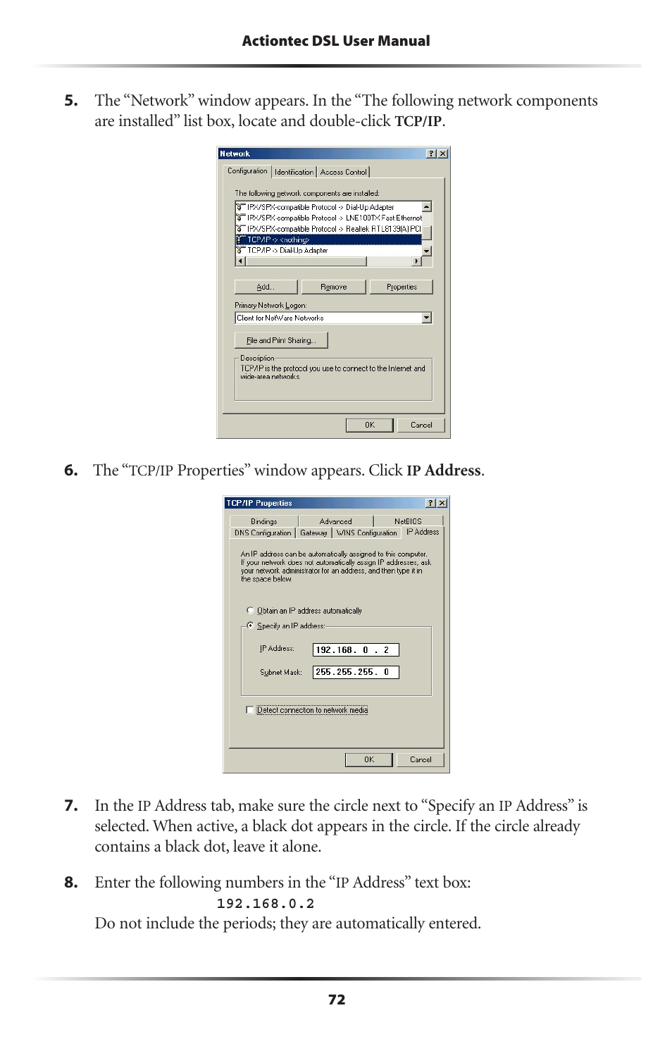 Actiontec electronic DSL Modem GT701WG-QW04 User Manual | Page 77 / 115