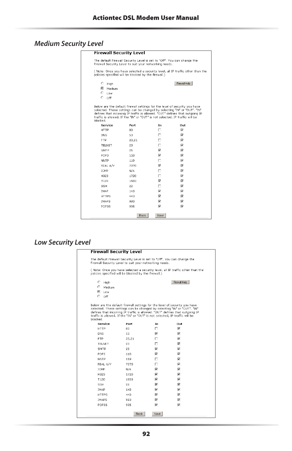Actiontec electronic DSL Modem GT701WG-QW04 User Manual | Page 97 / 115