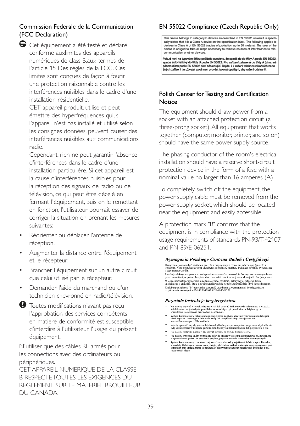 Philips 224CL2SB-00 User Manual | Page 31 / 50