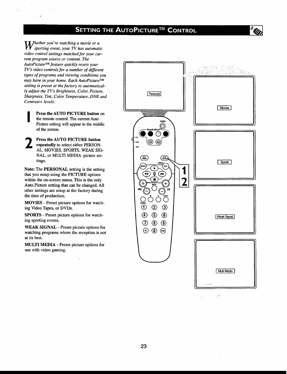 Philips 32" Color TV Faux Flat w-active control User Manual | Page 29 / 46