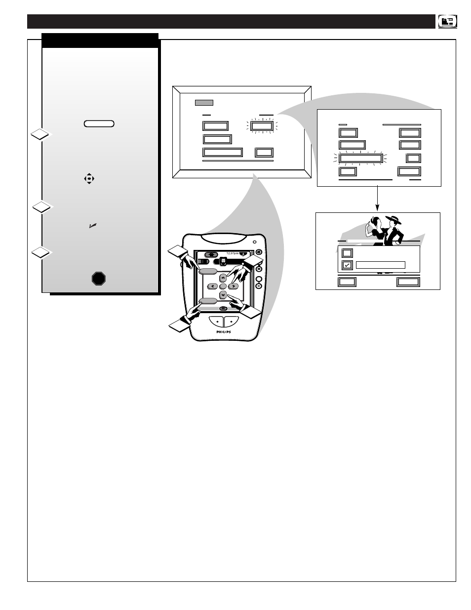 Ntsc a, Nalog, Ound | Ontrols | Philips PROJECTION TV User Manual | Page 21 / 48