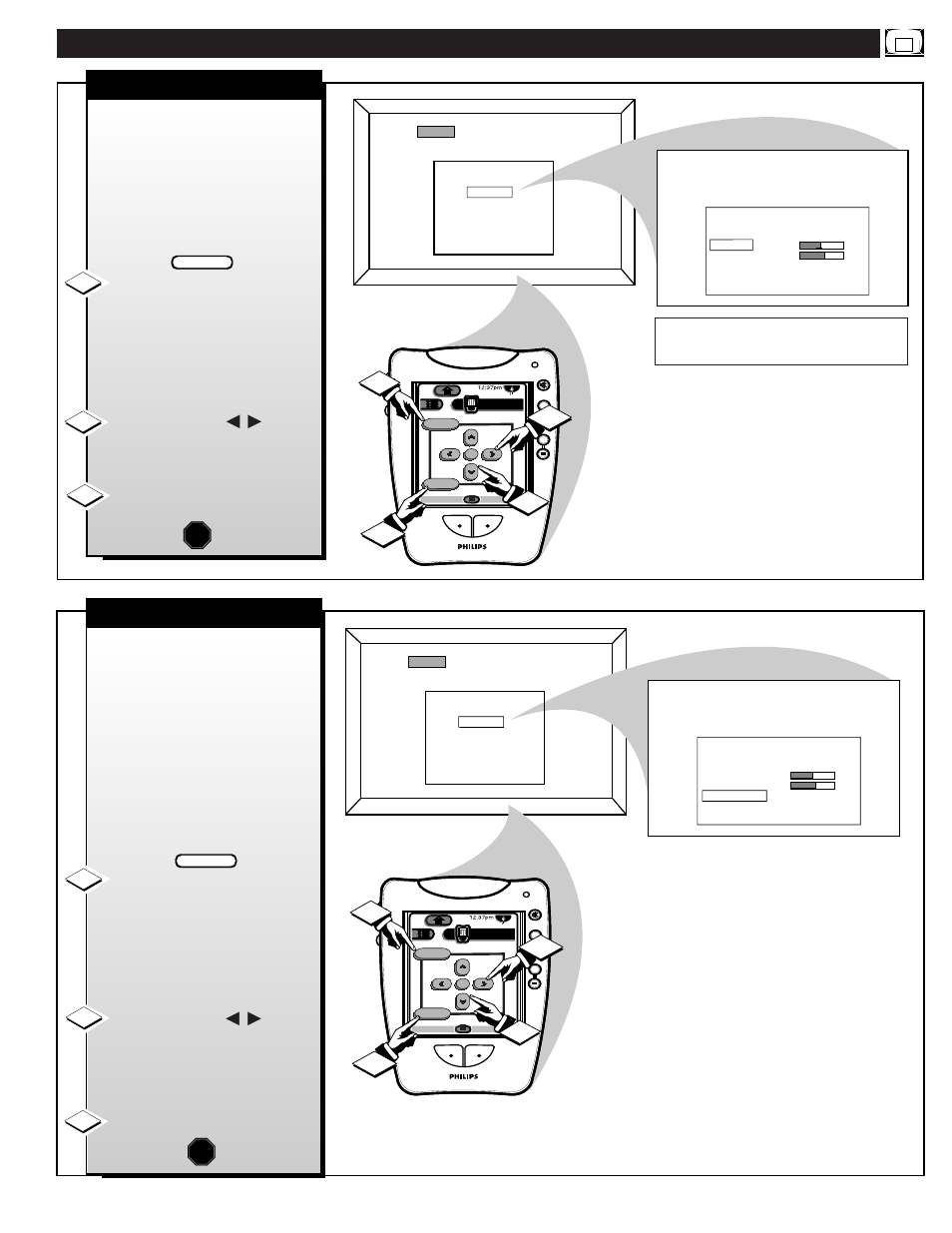 Atsc d, Igital, Ound | Ontrols | Philips PROJECTION TV User Manual | Page 35 / 48