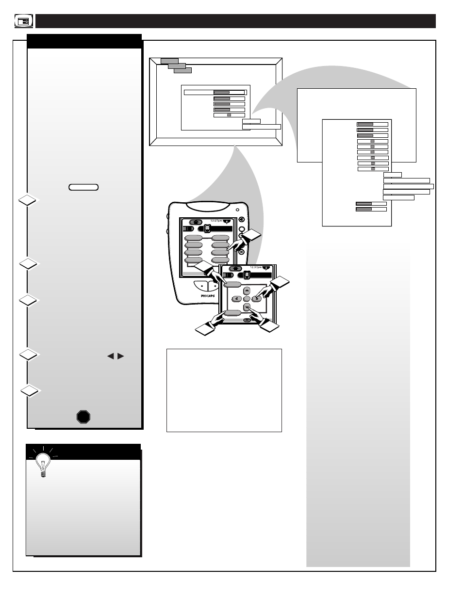 Onitor, Eatures, Ontrols | Philips PROJECTION TV User Manual | Page 42 / 48