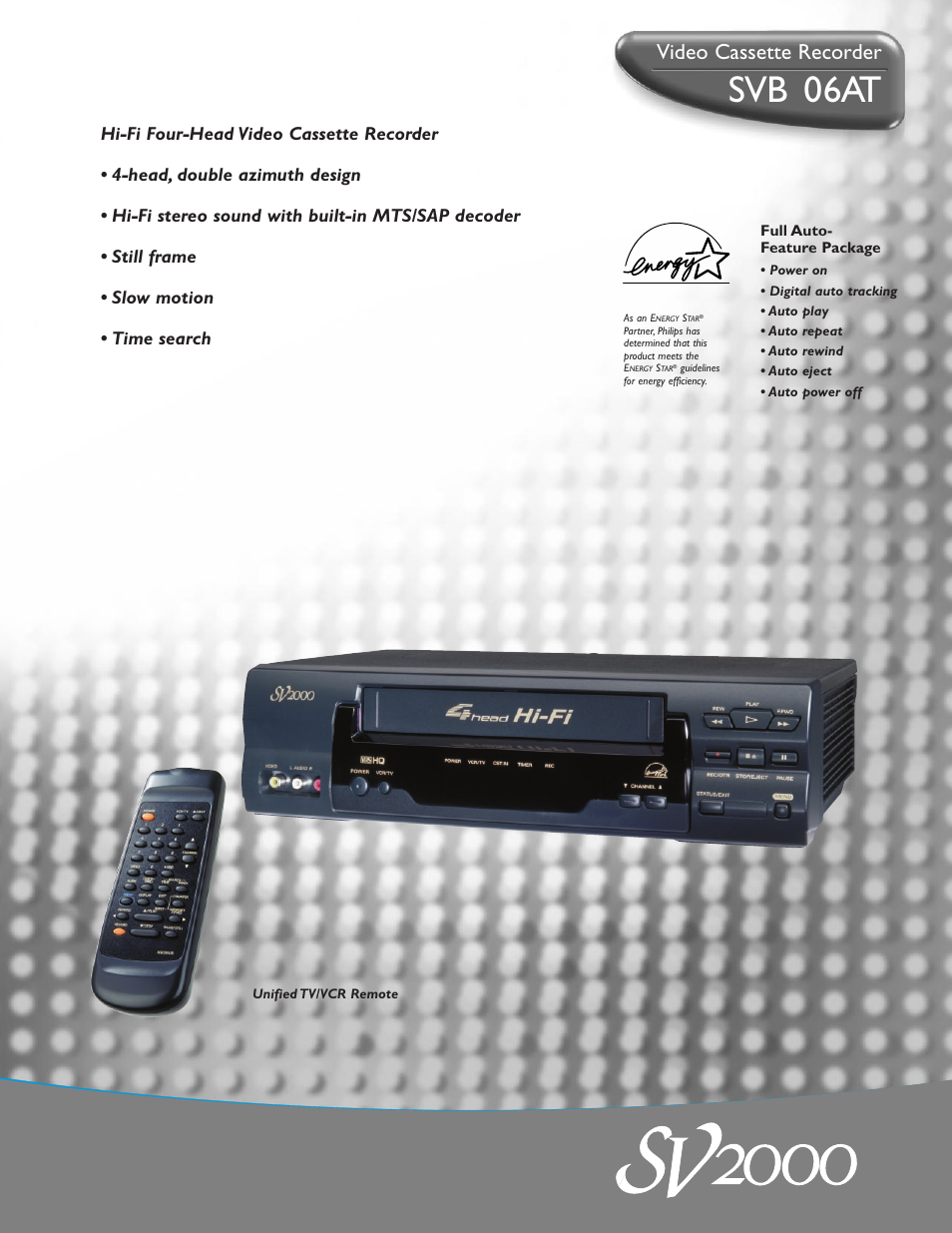 Philips SVB106AT User Manual | 2 pages