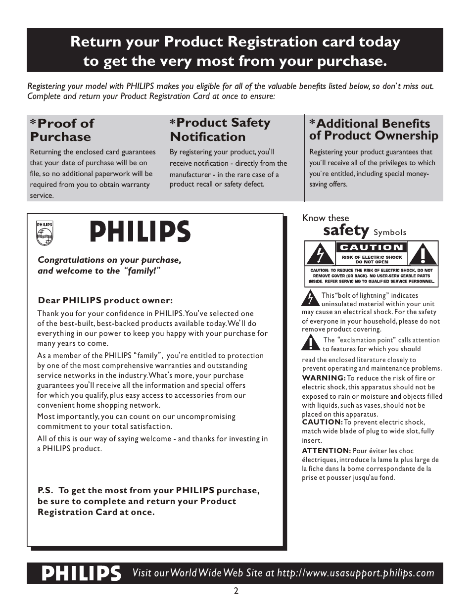 Т³гж 2 | Philips 27PT9007D-17 User Manual | Page 2 / 37