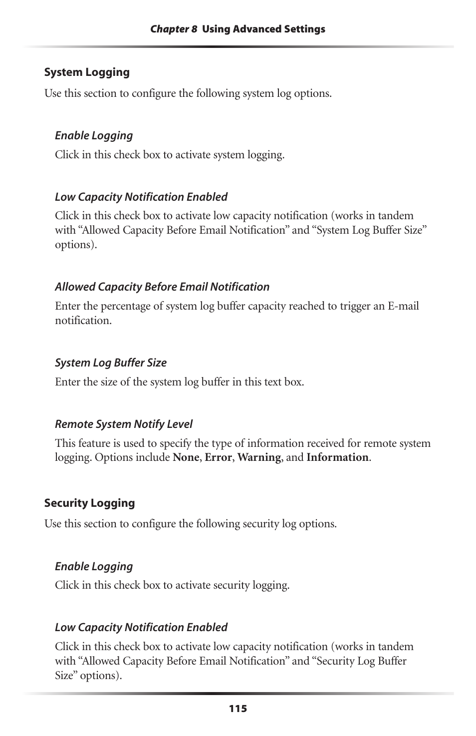 Actiontec MI424WR (GigE) User Manual | Page 118 / 171