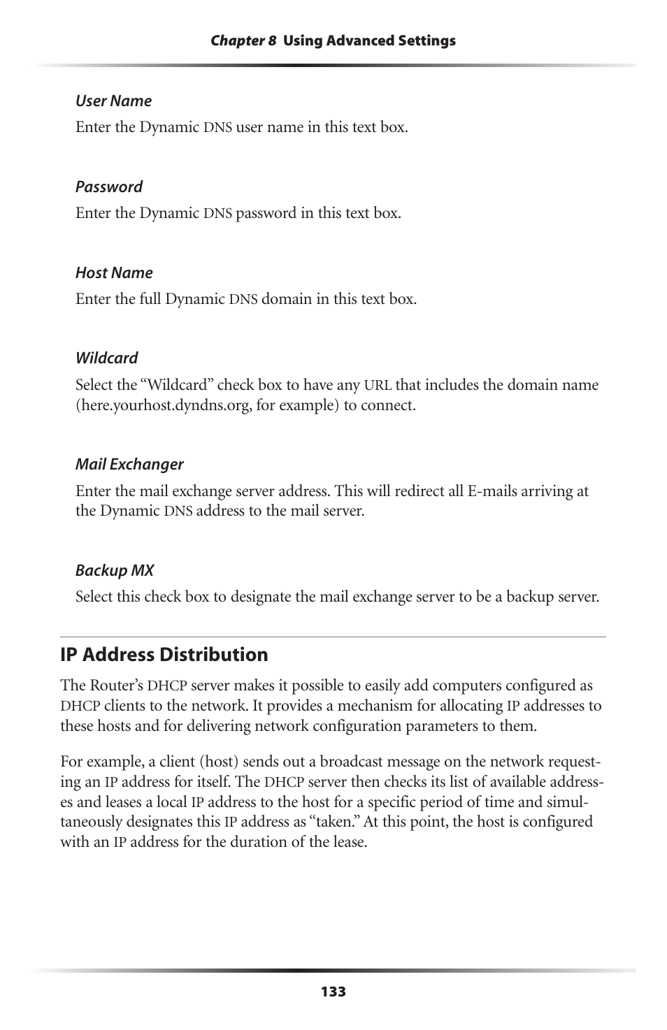 Ip address distribution | Actiontec MI424WR (GigE) User Manual | Page 136 / 171