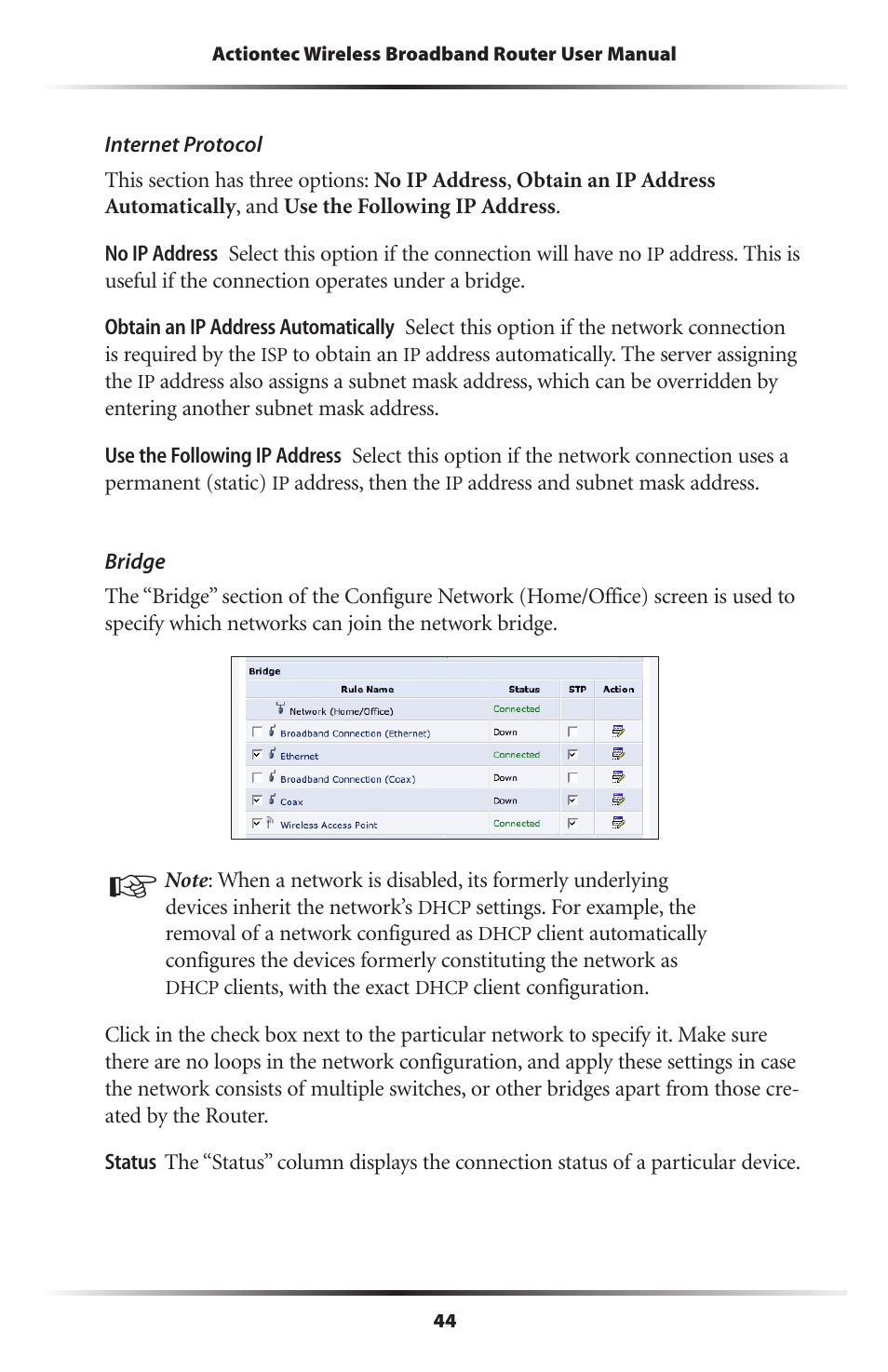 Actiontec MI424WR (GigE) User Manual | Page 47 / 171