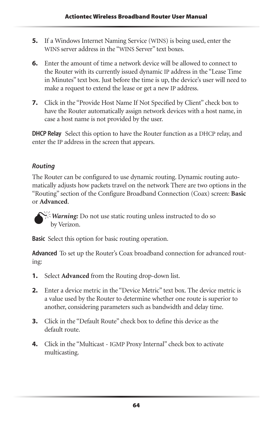 Actiontec MI424WR (GigE) User Manual | Page 67 / 171