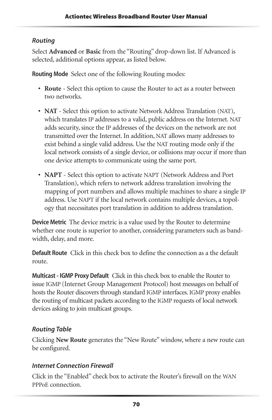 Actiontec MI424WR (GigE) User Manual | Page 73 / 171