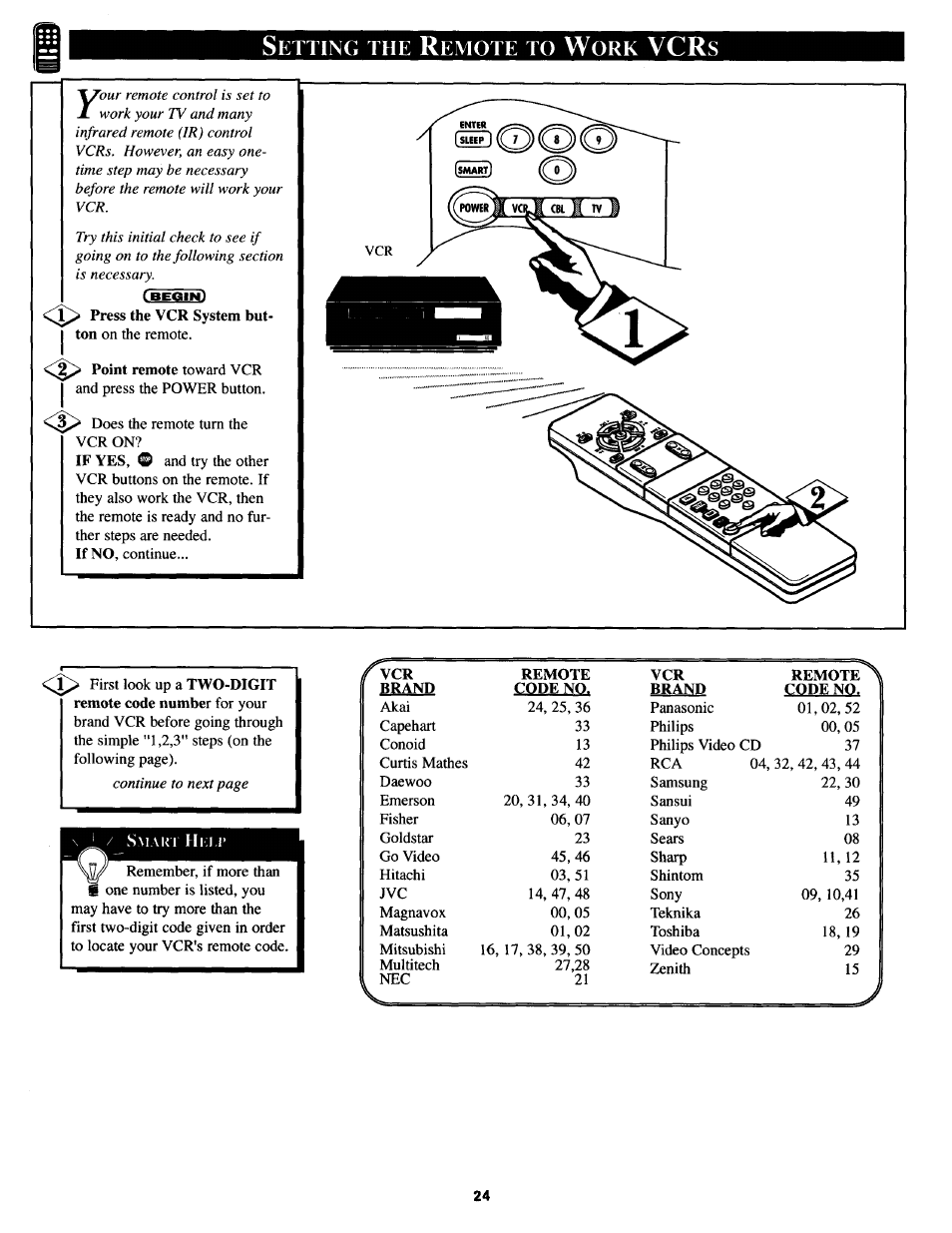 Etting, Emote | Philips TS3254C User Manual | Page 24 / 36
