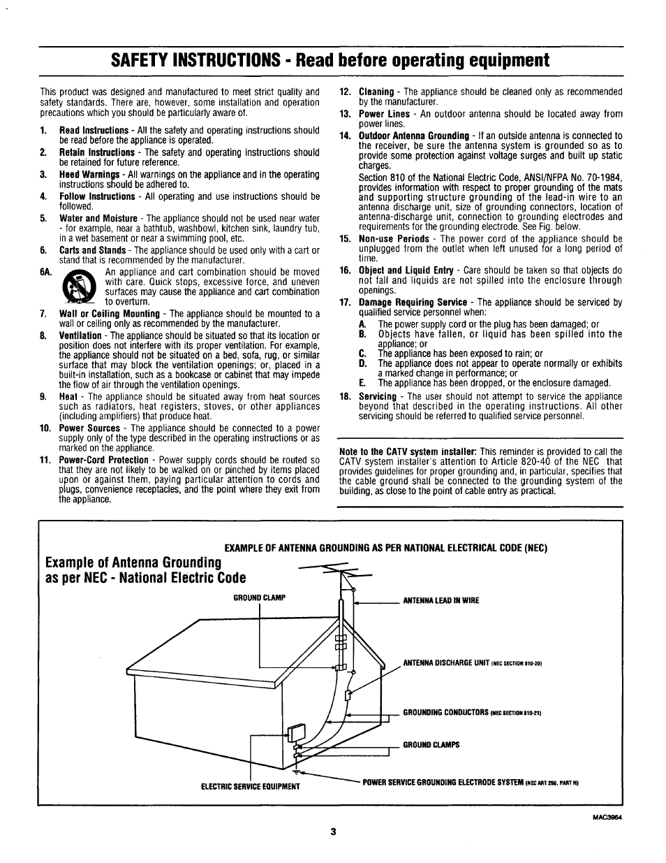 Philips TS3254C User Manual | Page 3 / 36