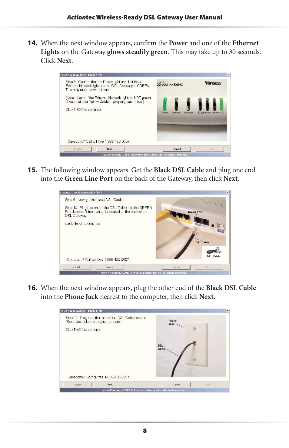 Actiontec electronic GS204AD9-01 User Manual | Page 11 / 103