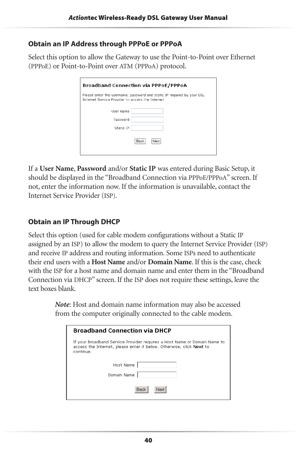 Actiontec electronic GS204AD9-01 User Manual | Page 43 / 103