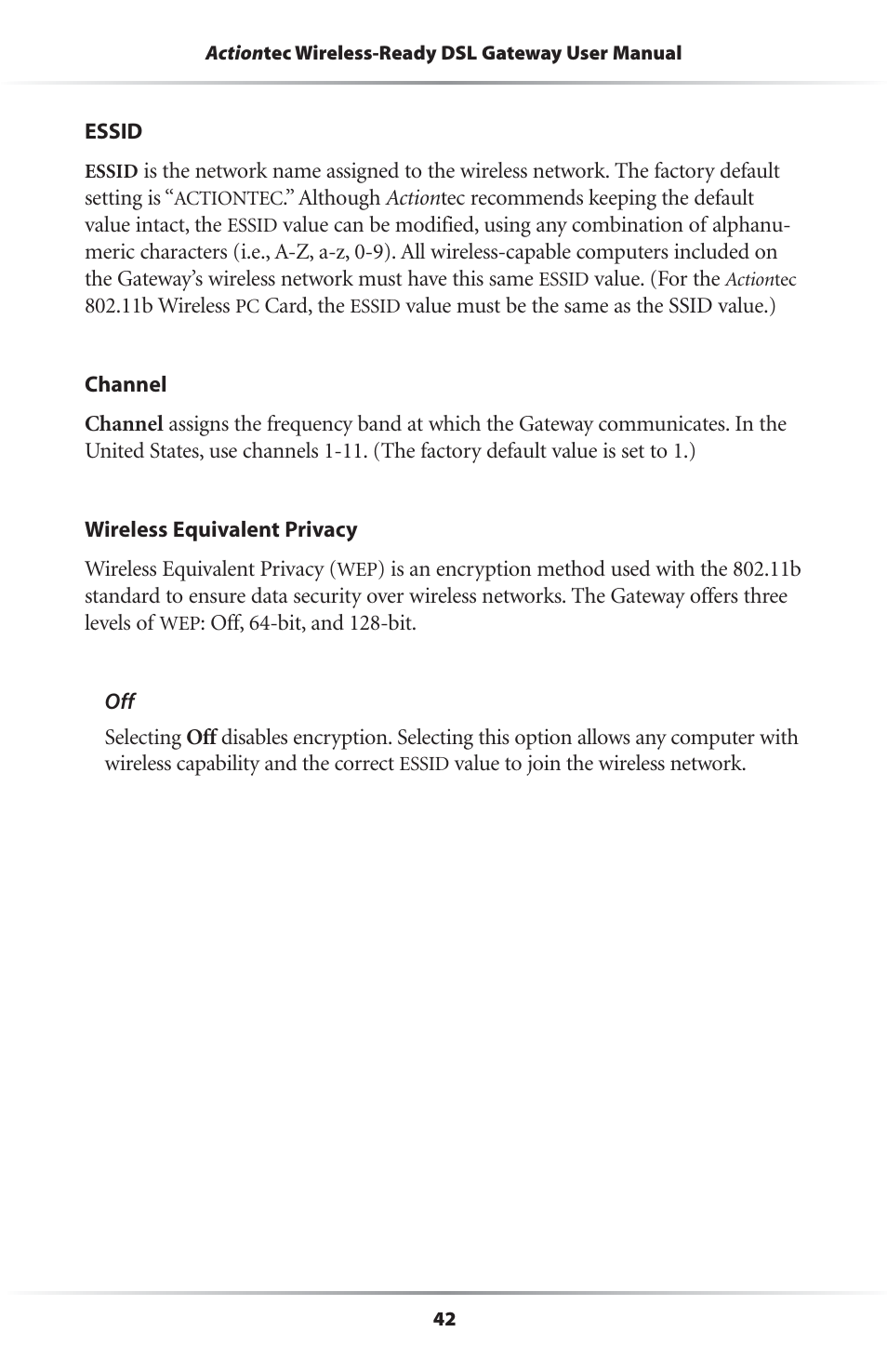 Actiontec electronic GS204AD9-01 User Manual | Page 45 / 103