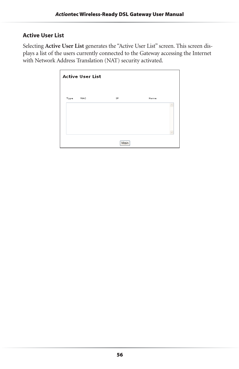 Actiontec electronic GS204AD9-01 User Manual | Page 59 / 103