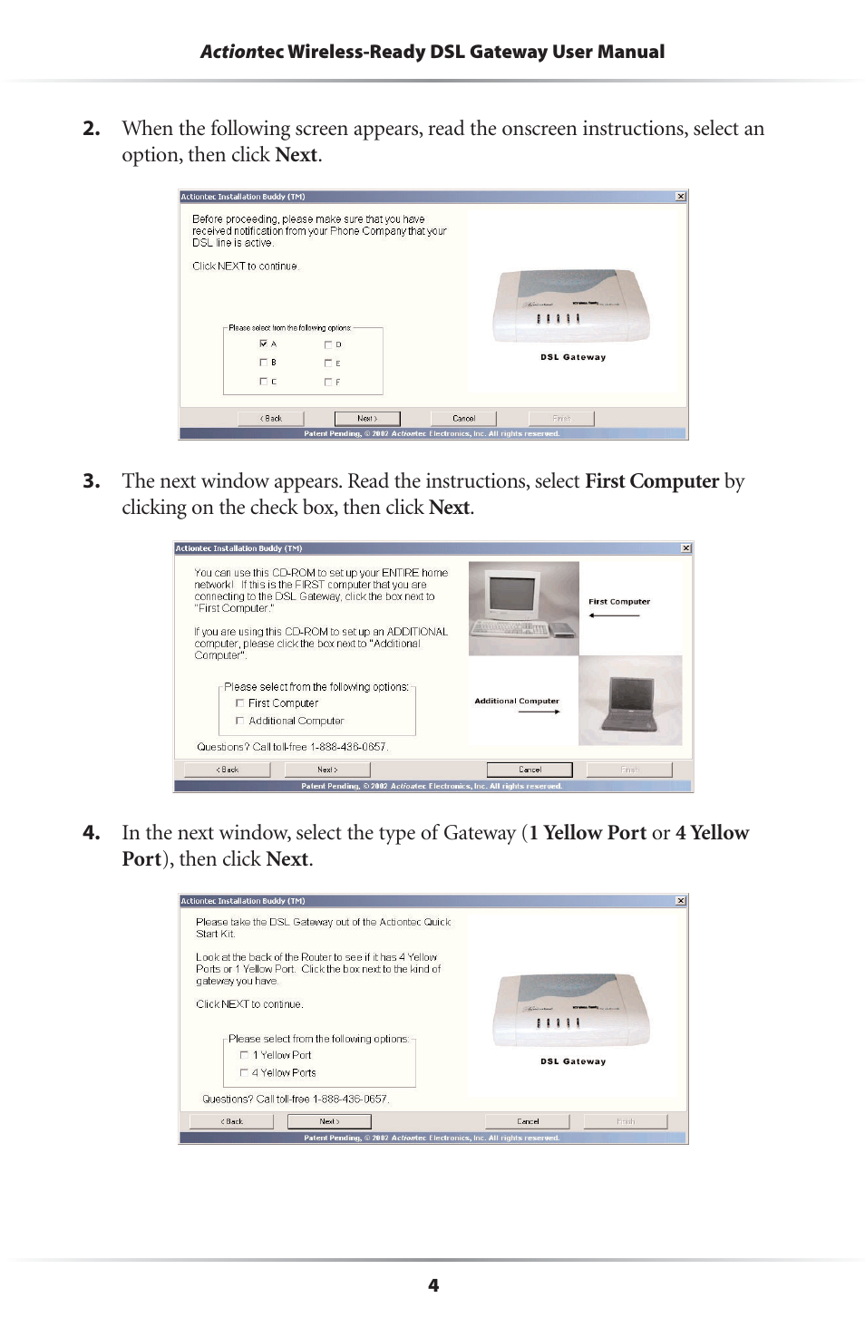 Actiontec electronic GS204AD9-01 User Manual | Page 7 / 103