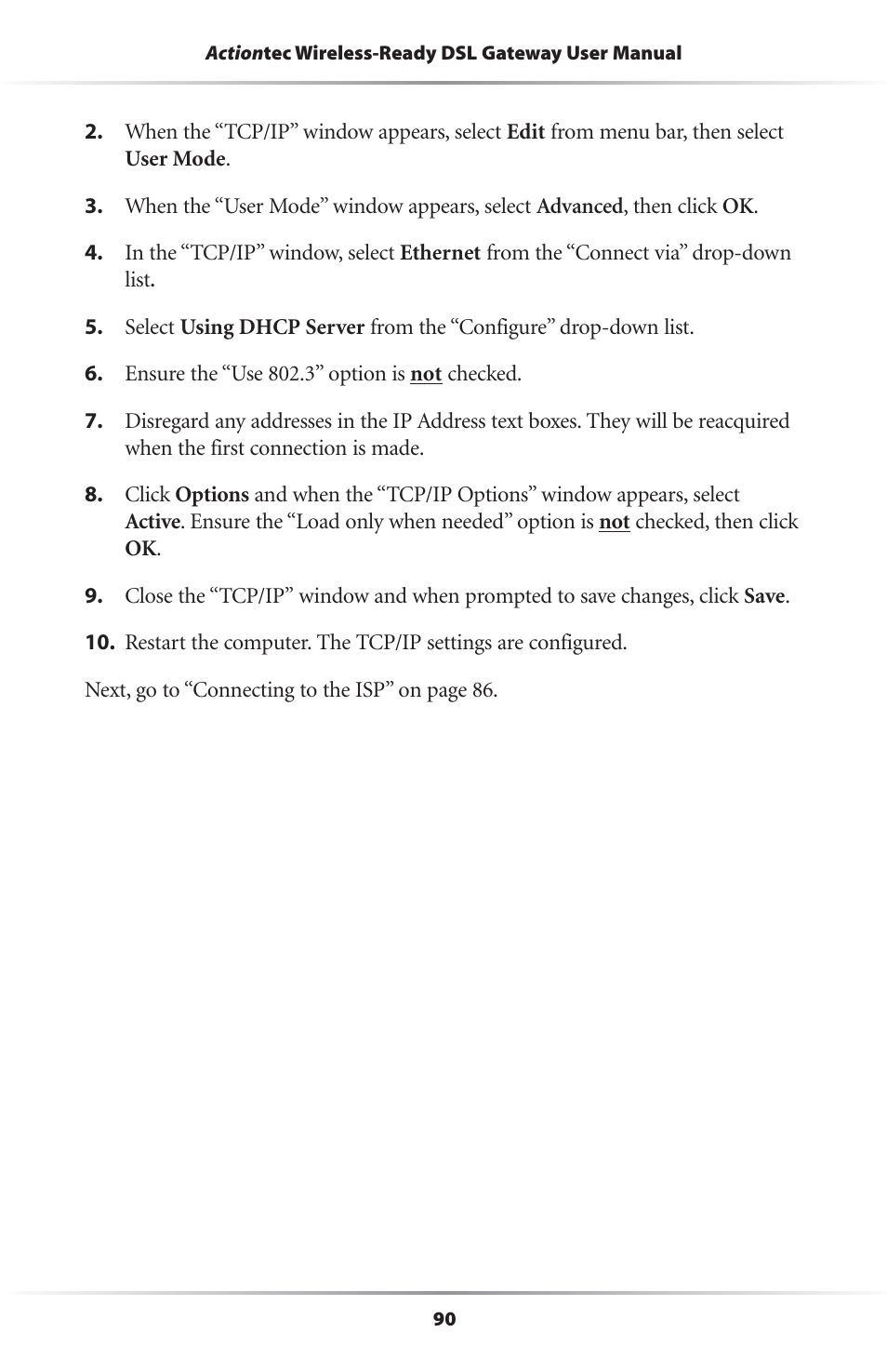 Actiontec electronic GS204AD9-01 User Manual | Page 93 / 103