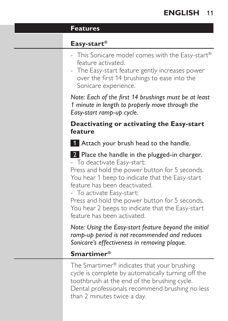 English | Philips HX6962-70 User Manual | Page 11 / 60