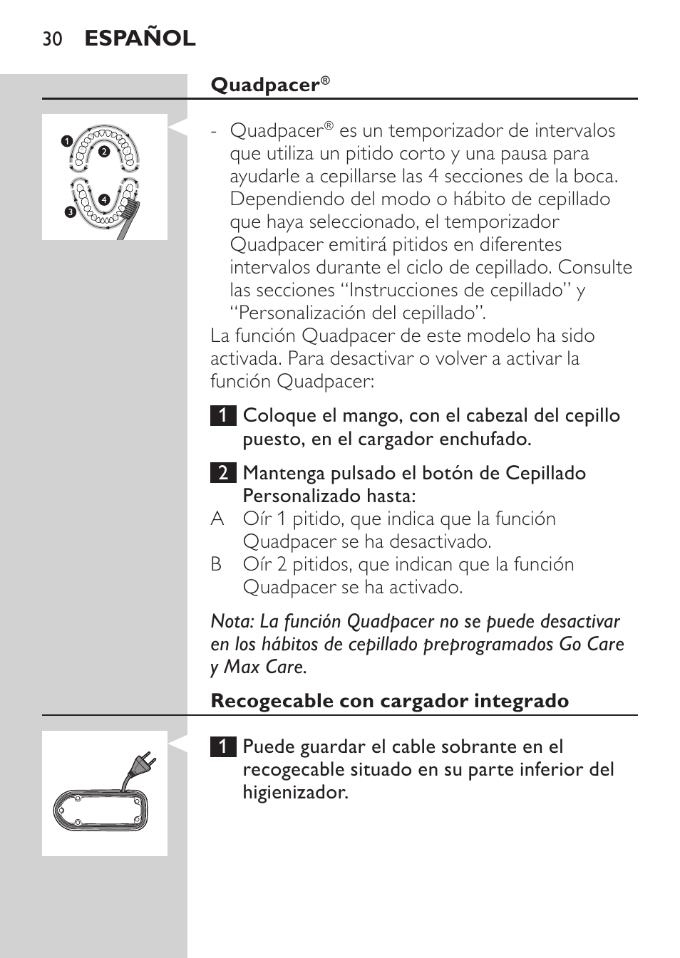 Español | Philips HX6962-70 User Manual | Page 30 / 60