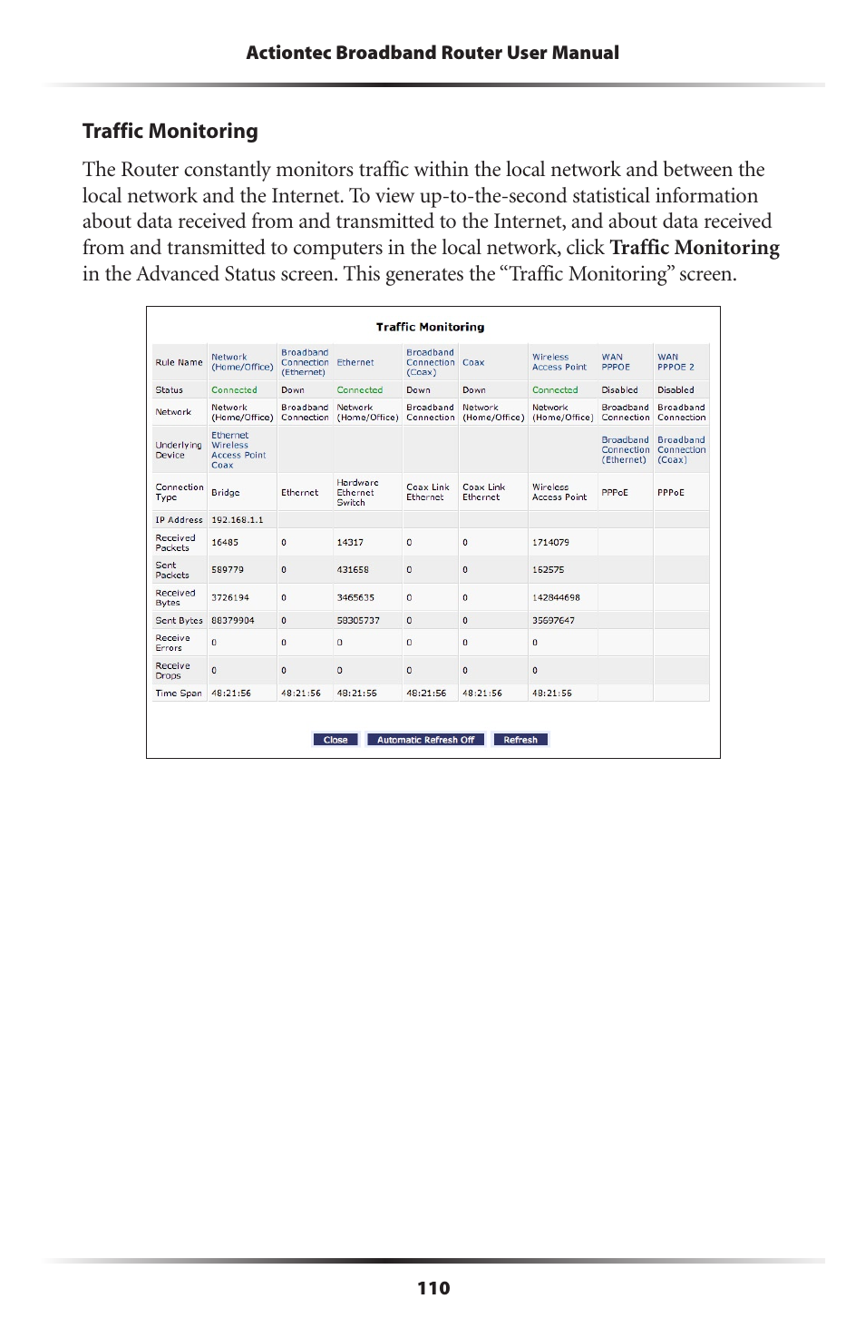 Actiontec electronic MI408 User Manual | Page 112 / 140