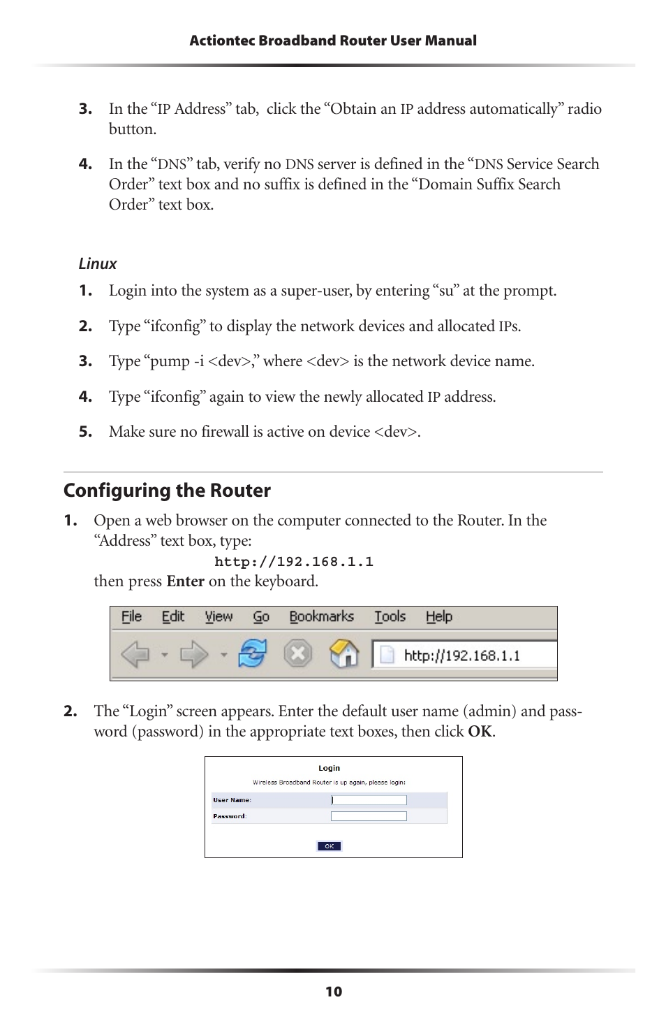 Configuring the router | Actiontec electronic MI408 User Manual | Page 12 / 140