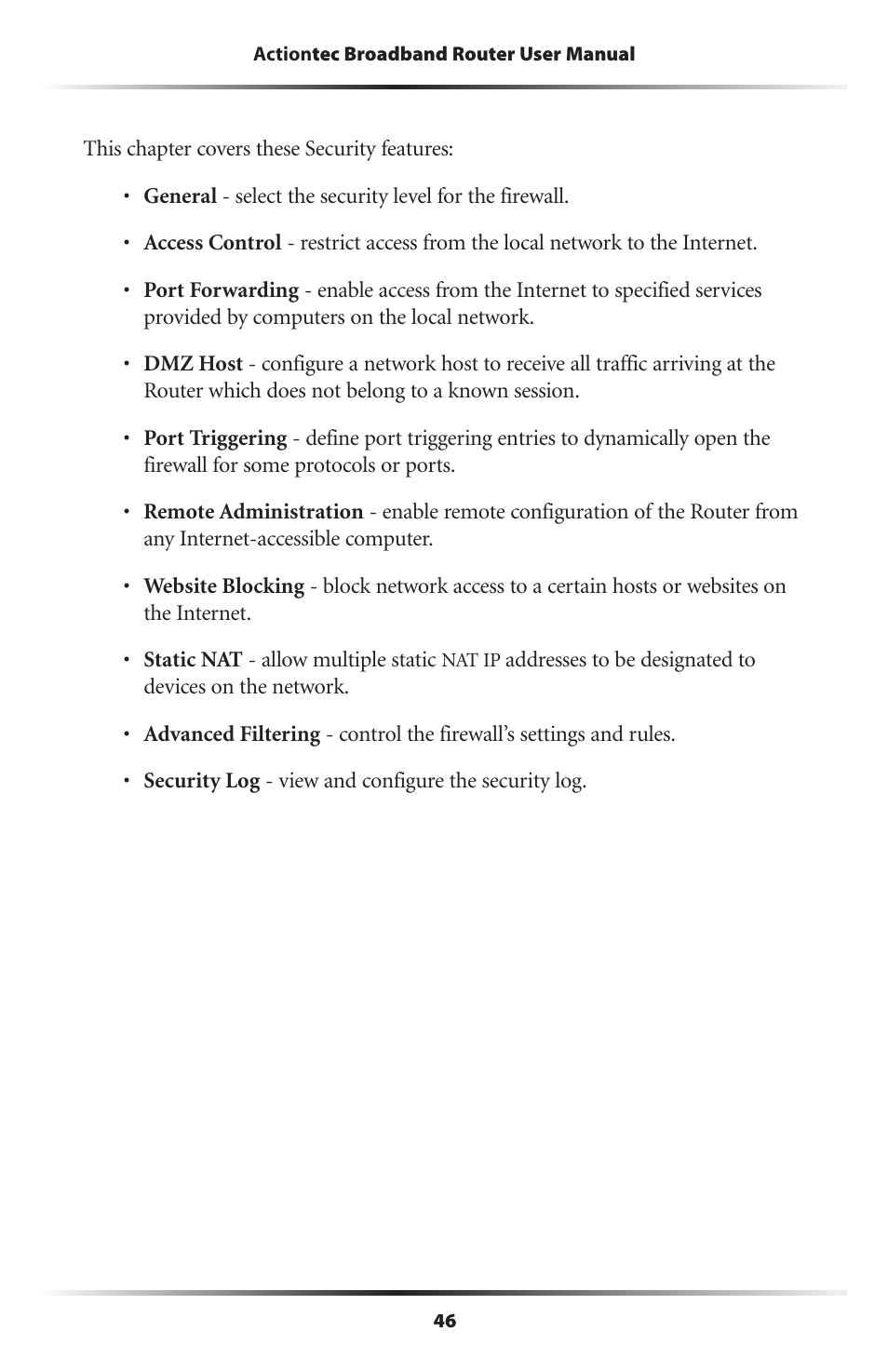 Actiontec electronic MI408 User Manual | Page 48 / 140