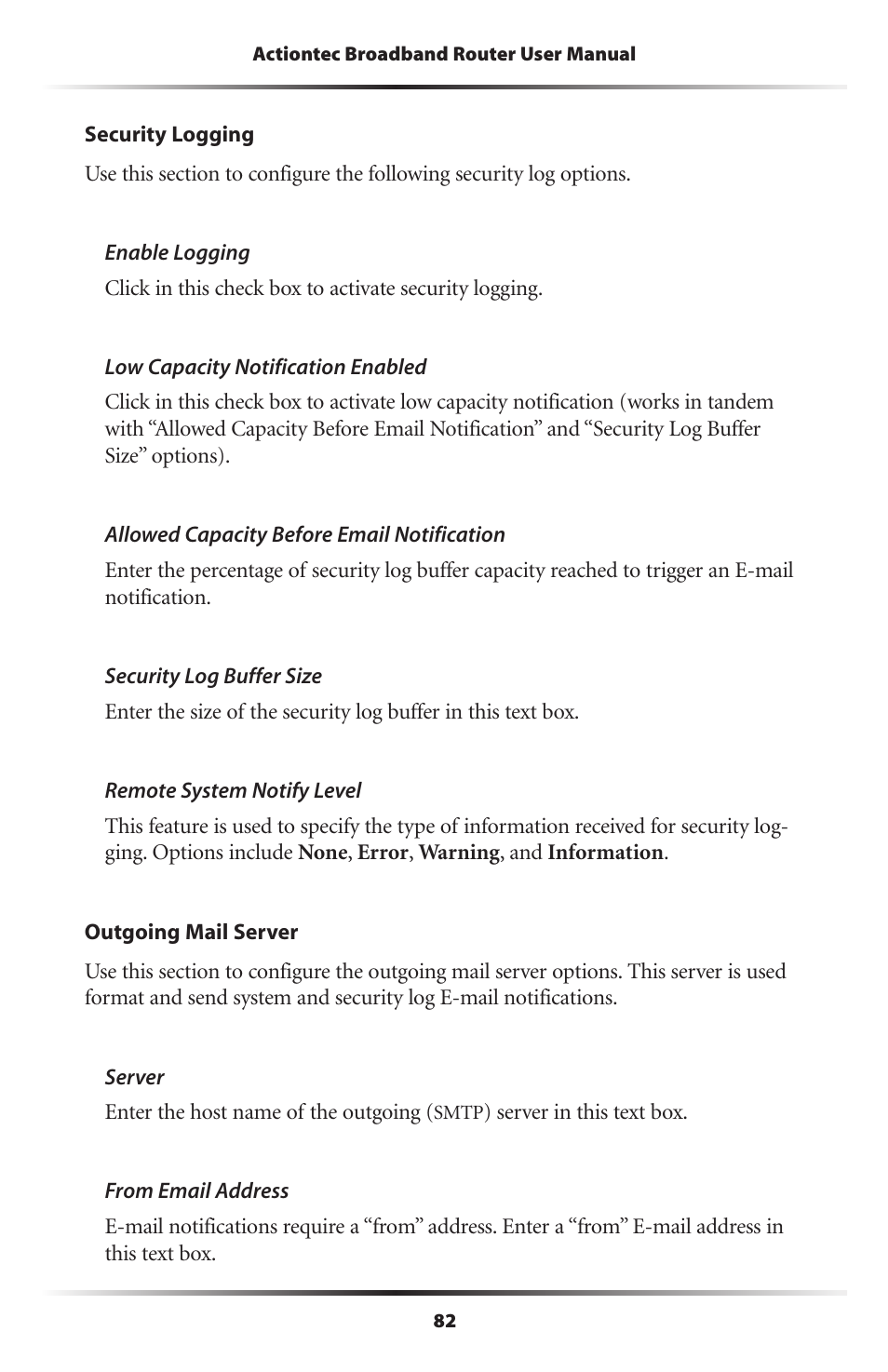Actiontec electronic MI408 User Manual | Page 84 / 140