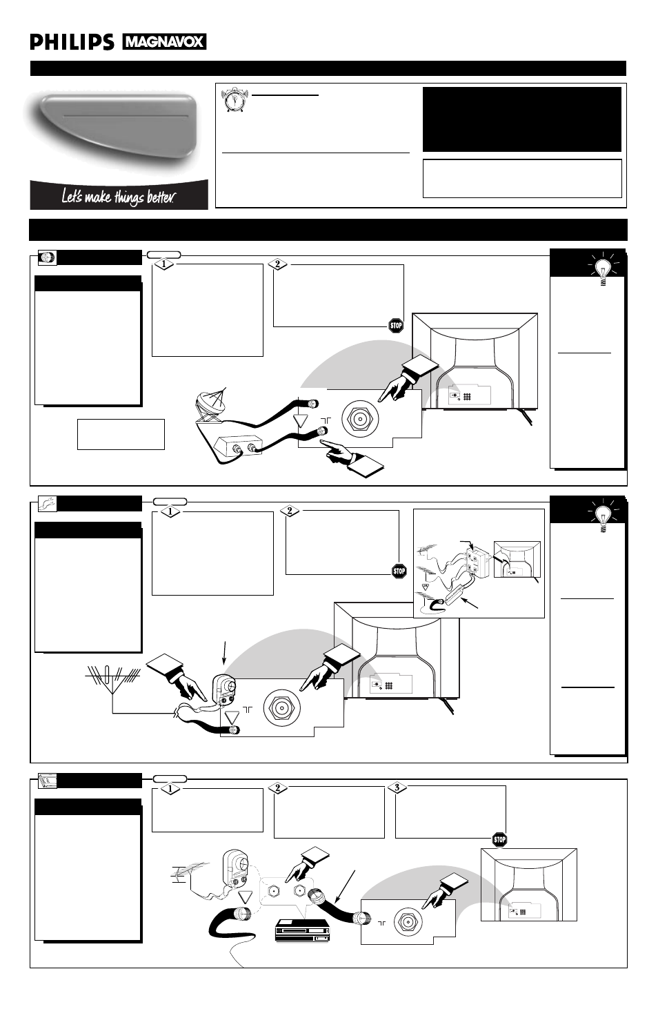 Philips COLOR TV User Manual | 4 pages