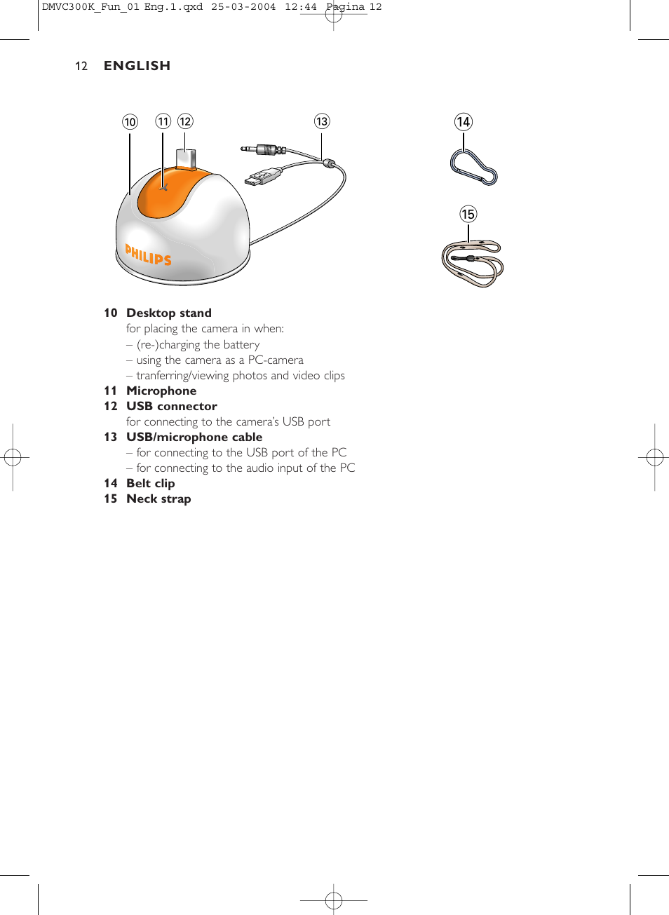 Philips DMVC300K-37 User Manual | Page 12 / 34