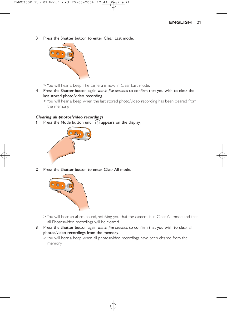 Philips DMVC300K-37 User Manual | Page 21 / 34
