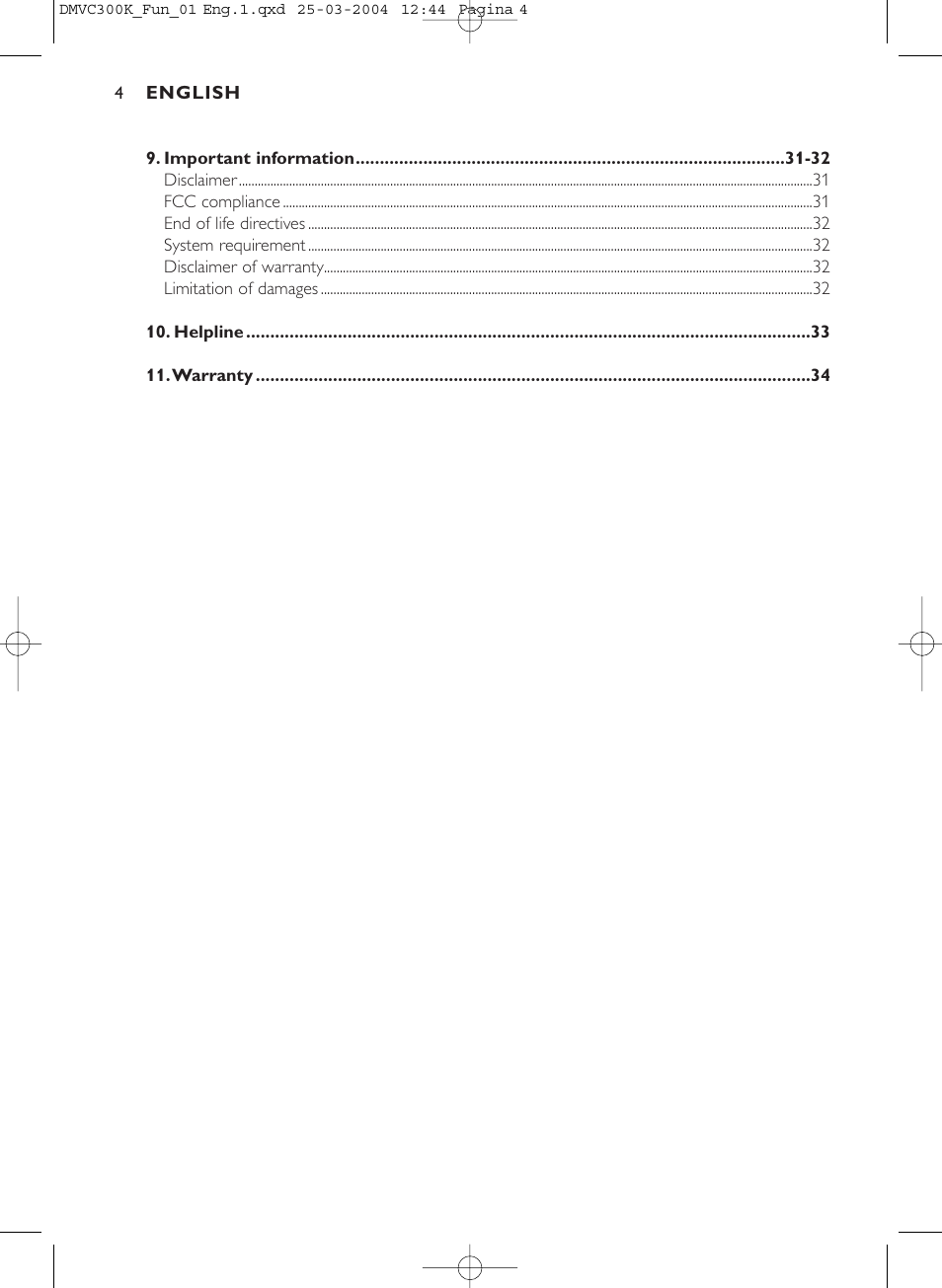 Things you should know | Philips DMVC300K-37 User Manual | Page 4 / 34