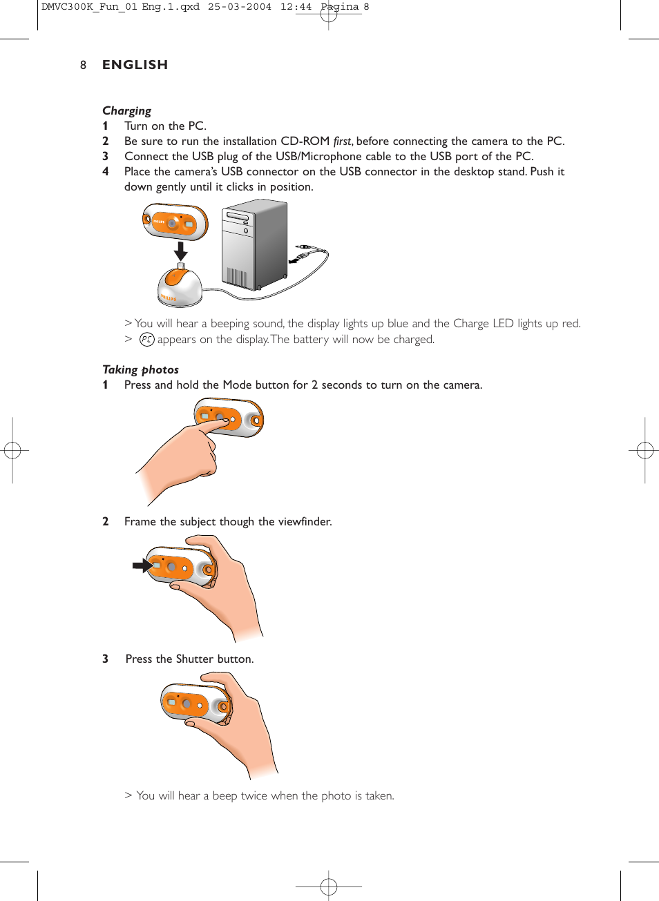 Philips DMVC300K-37 User Manual | Page 8 / 34