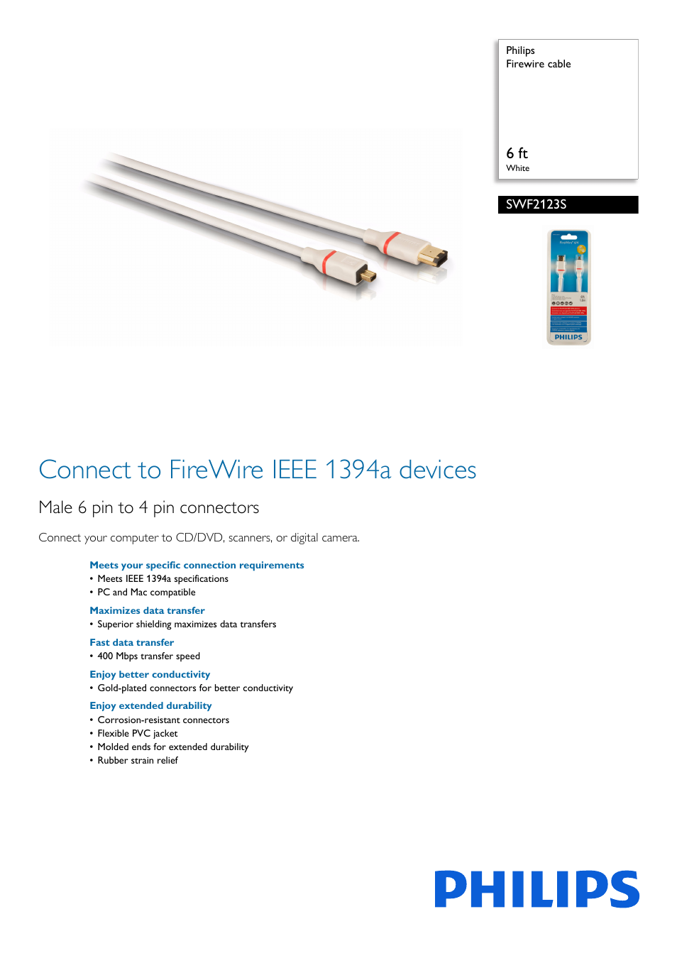 Philips SWF2123S-27 User Manual | 2 pages