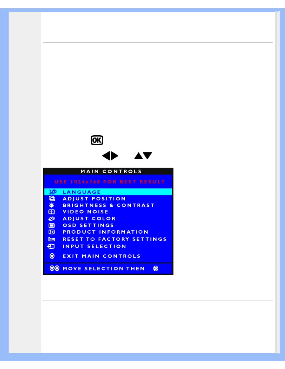 On-screen display | Philips 150B5CG-27 User Manual | Page 17 / 93